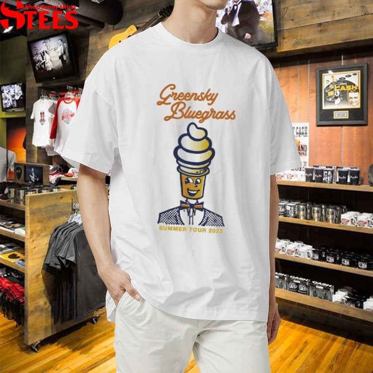 Greensky Bluegrass Ice Cream Man Summer Tour 2023 T-Shirt