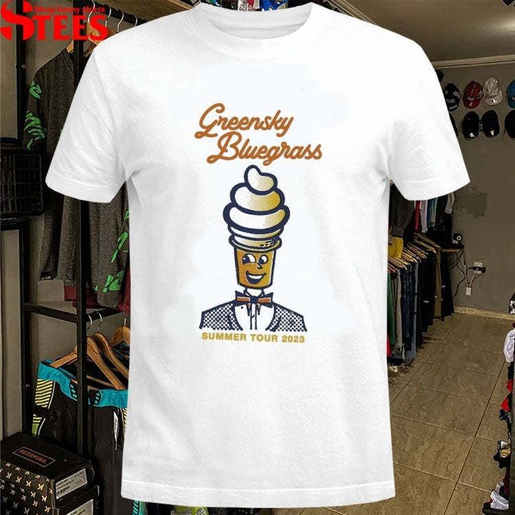 Greensky Bluegrass Ice Cream Man Summer Tour 2023 T-Shirt