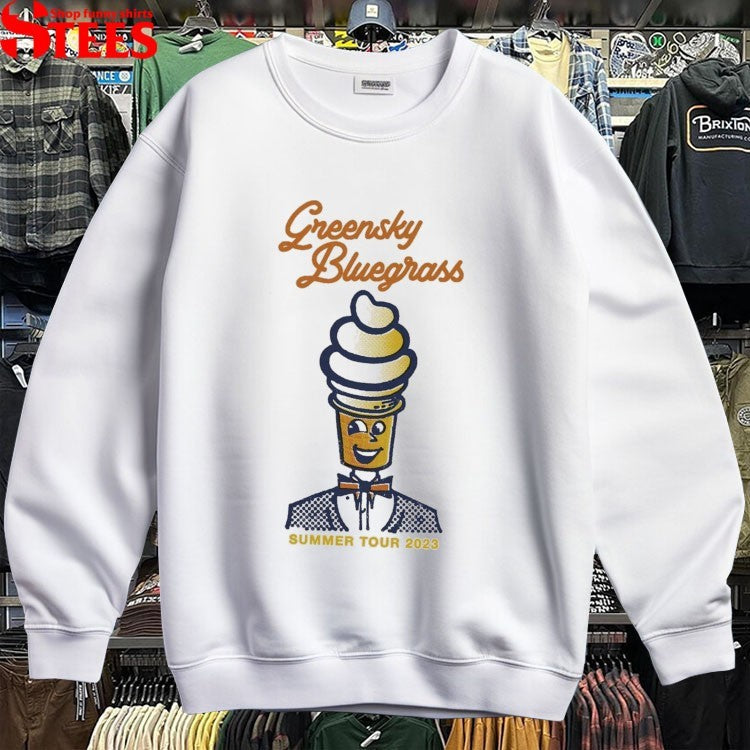 Greensky Bluegrass Ice Cream Man Summer Tour 2023 T-Shirt