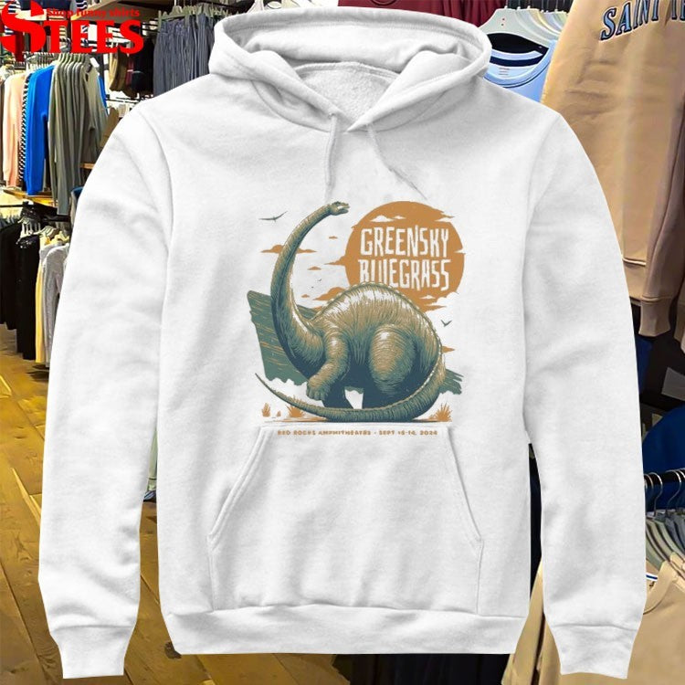 Greensky Bluegrass Red Rocks 2024 Sept 13-14 Dinosaur T-Shirt