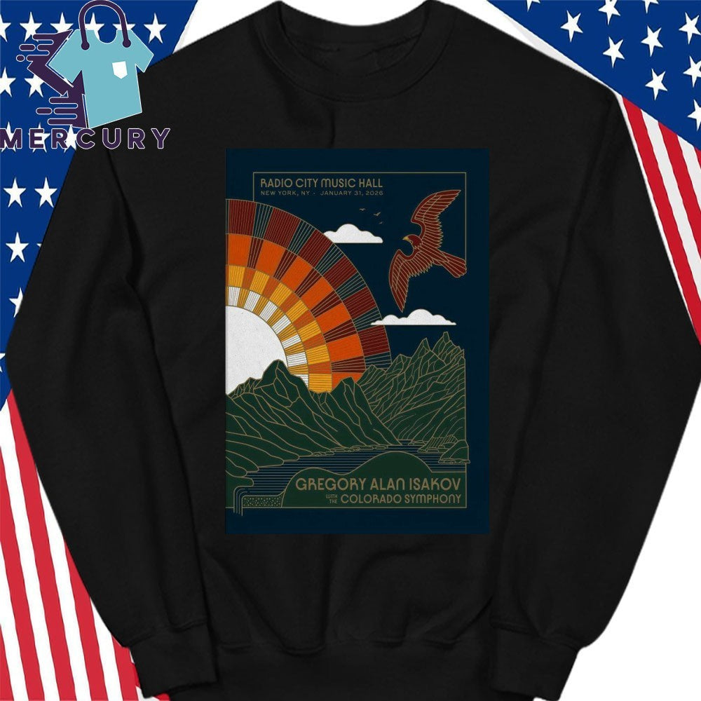 Gregory Alan Isakov Jan 31 2026 Radio City Music Hall New York NY Poster Shirt
