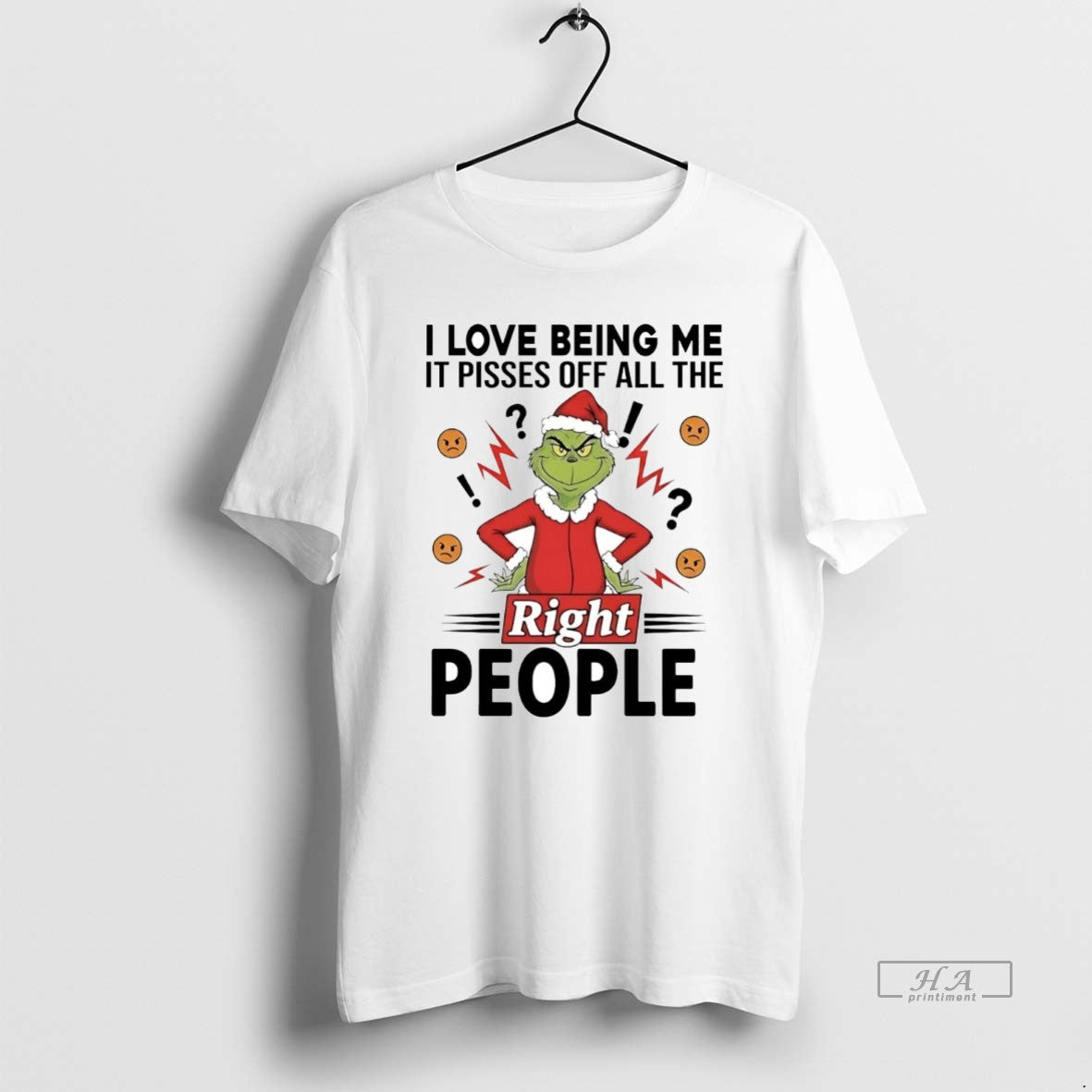 Official Grinch I Love Being Me It Pisses Off All The Right People Christmas T-Shirts, Hoodie, Sweatshirt | CoreVibeTees.com