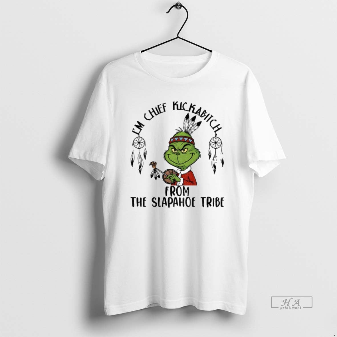 Official Grinch Santa Im Chief Kickabitch From The Slapahoe Tribe Christmas T-Shirts, Hoodie, Sweatshirt | CoreVibeTees.com