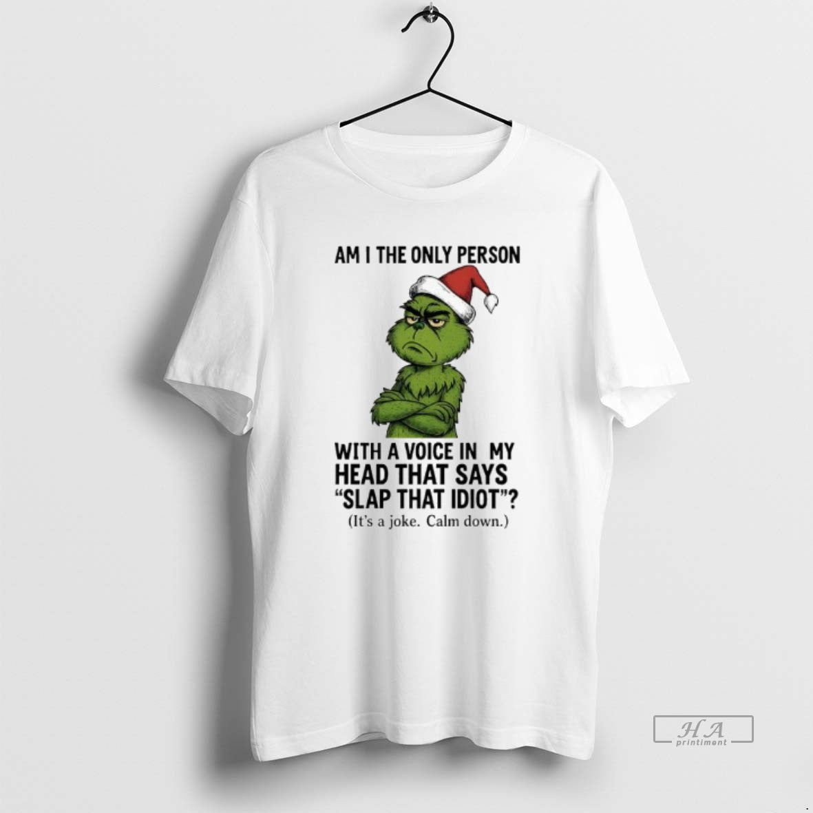 Official Grinch Am I The Only Person With A Voice In My Head That Says T-Shirts, Hoodie, Sweatshirt | CoreVibeTees.com