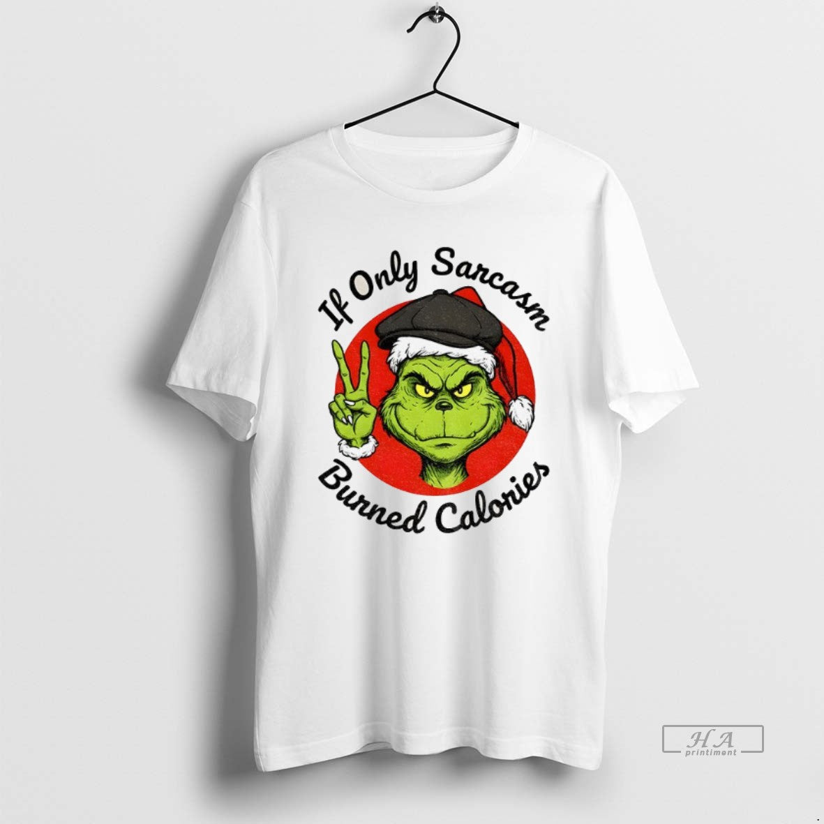 Official Grinch If Only Sarcasm Burned Calories Christmas T-Shirts, Hoodie, Sweatshirt | CoreVibeTees.com