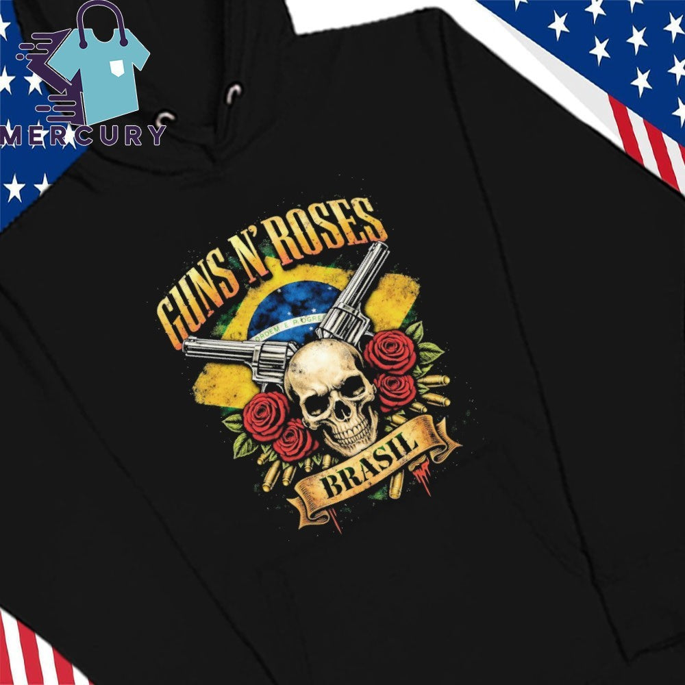 Guns N’ Roses Brasil 2026 Skull Shirt