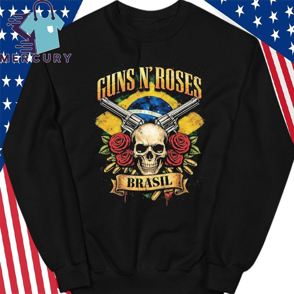 Guns N’ Roses Brasil 2026 Skull Shirt