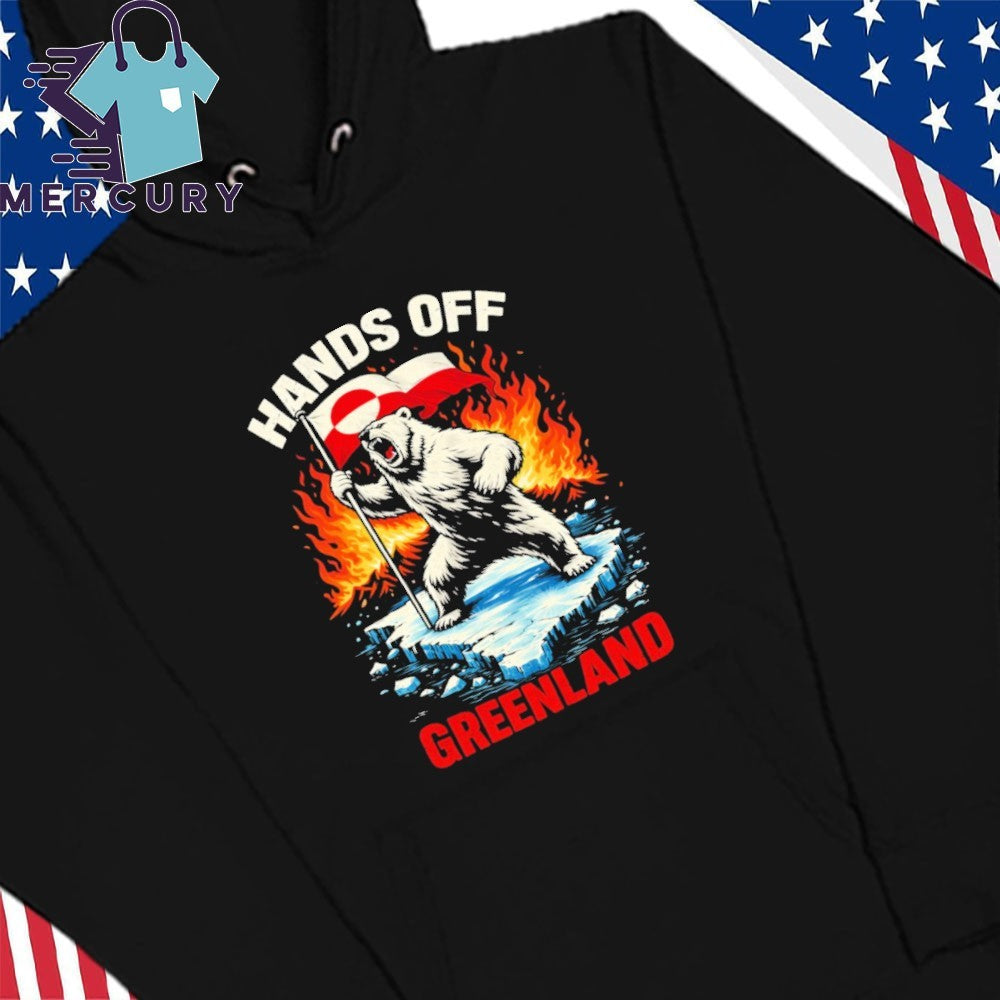 Hands Off Greenland Flag Bear Shirt