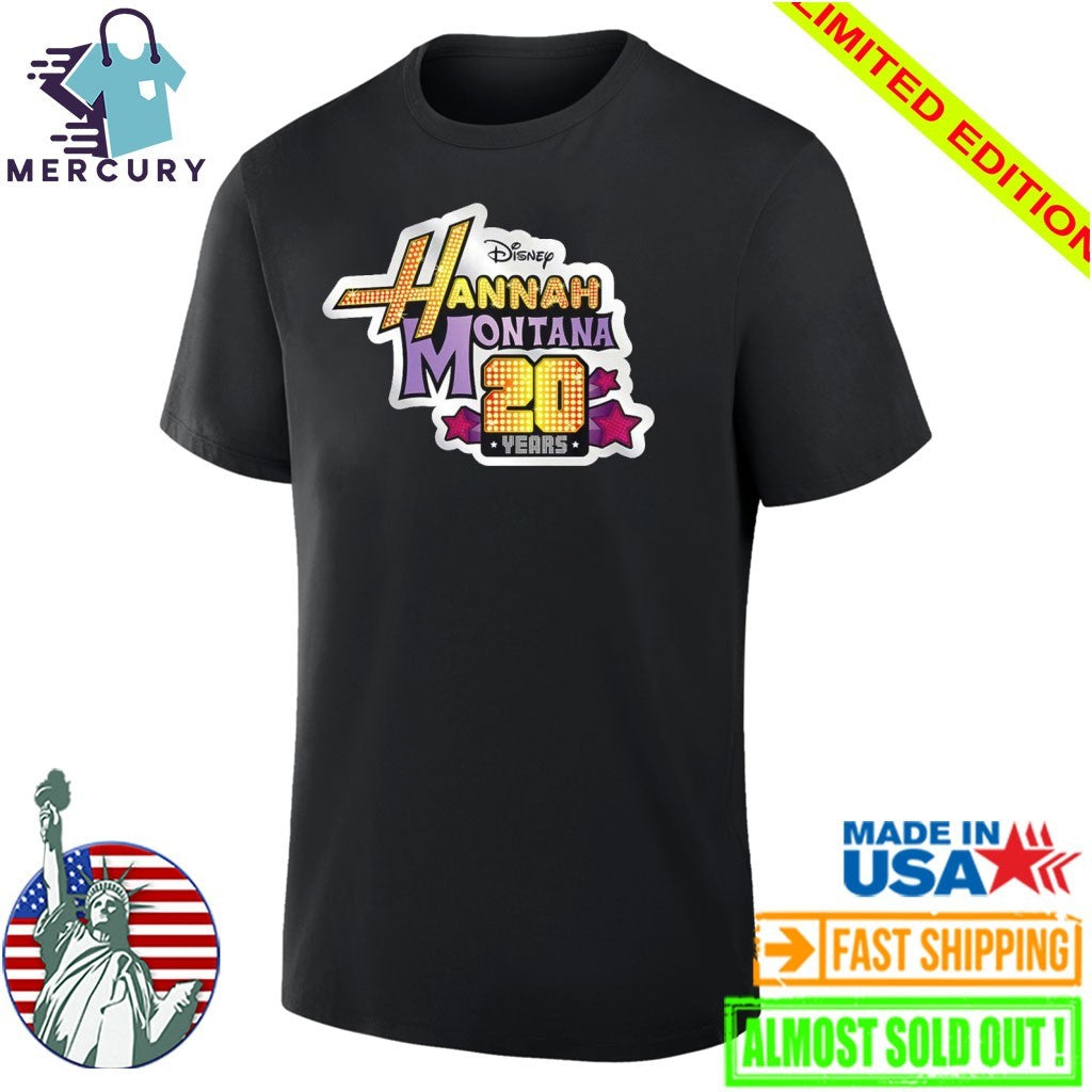 Hannah Montana 20 Years Anniversary Official Logo Shirt