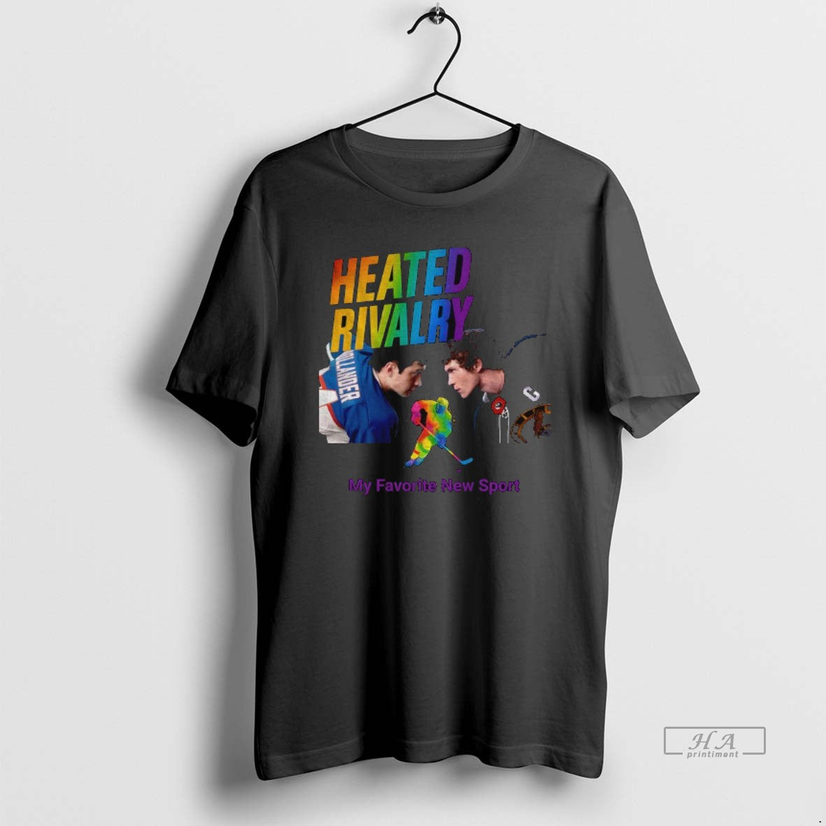 Official Heated Rivalry Gay Hockey Pride Lgbtq Rainbow Hockey Graphic T-Shirts, Hoodie, Sweatshirt | CoreVibeTees.com