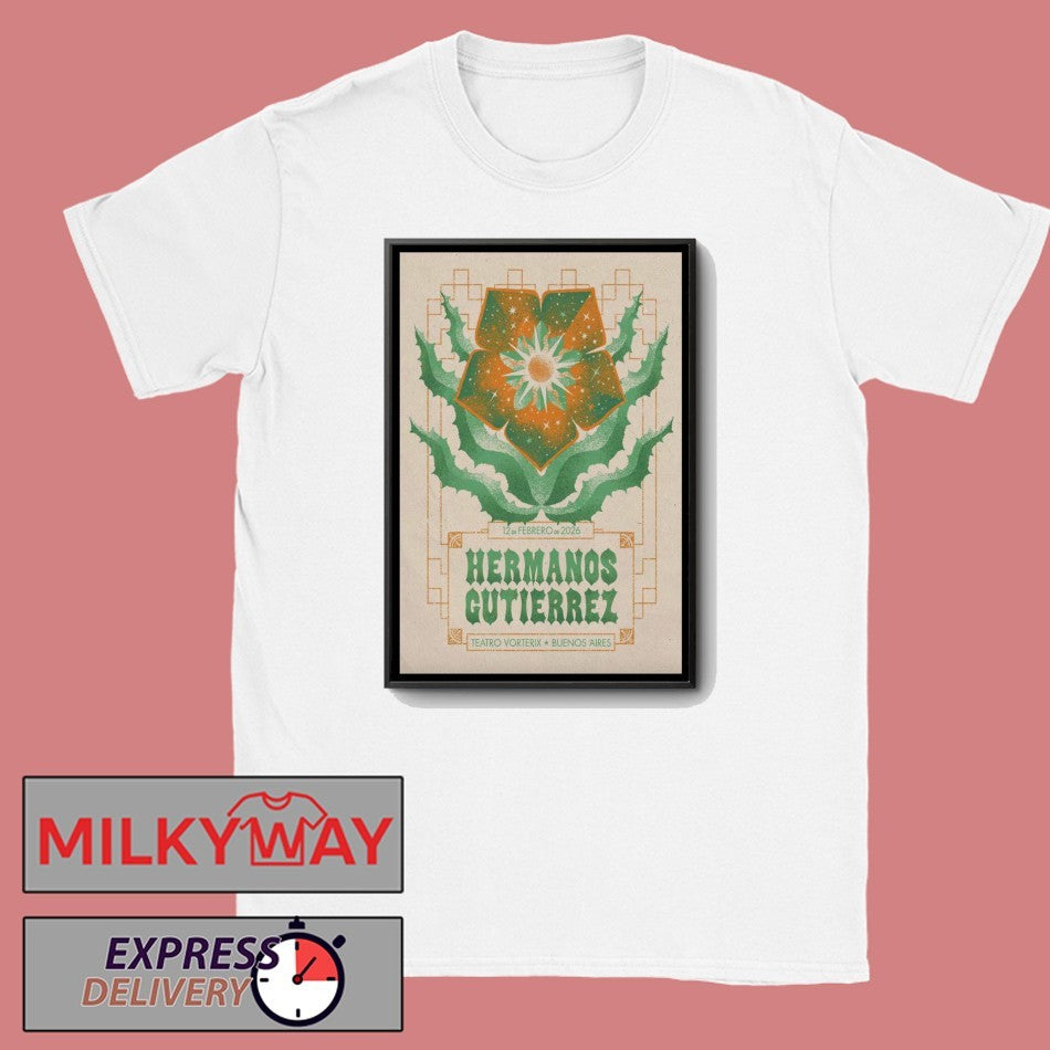 Hermanos Gutiérrez Buenos Aires Feb 12 2026 Event Poster shirt