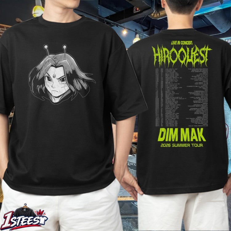Hiroquest X Dim Mak Live In Concert 2026 Summer Tour Hyro Portrait T-shirts