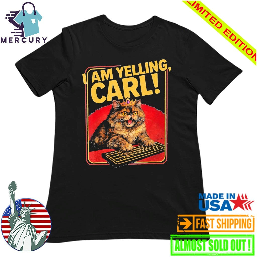 I Am Yelling, Carl! Donut Cat Shirt