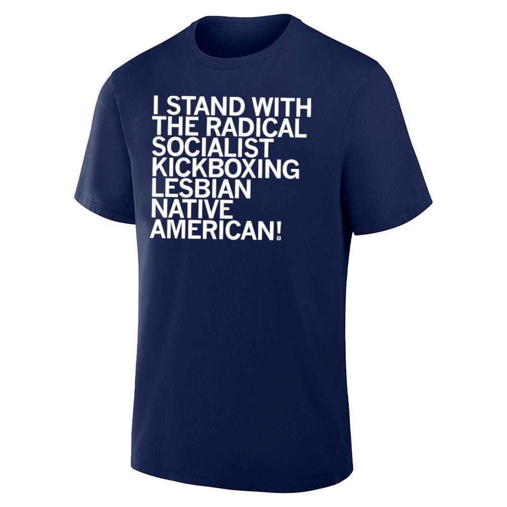 I Stand With The Radical Kickboxing Lesbian Native American Shirt