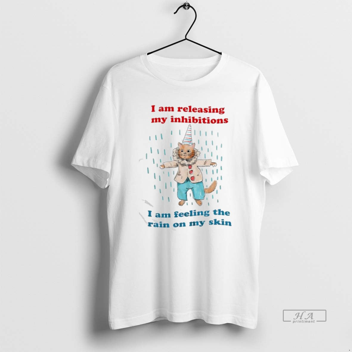 Official I Am Releasing My Inhibitions I Am Feeling The Rain On My Skin Clown T-Shirts, Hoodie, Sweatshirt | CoreVibeTees.com