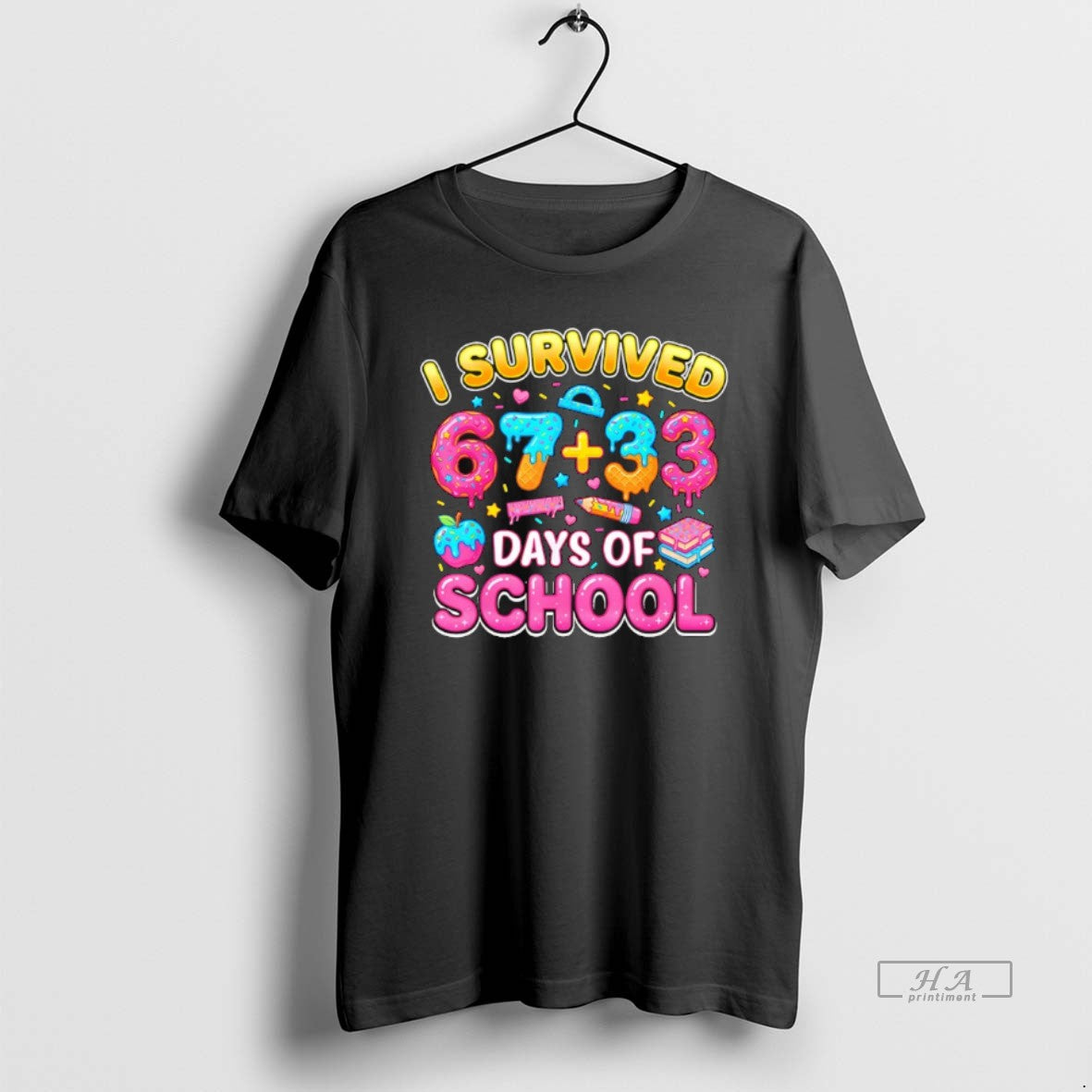 Official I Survived 67 33 Days Of School 100 Days Teachers Kids Boys T-Shirts, Hoodie, Sweatshirt | CoreVibeTees.com