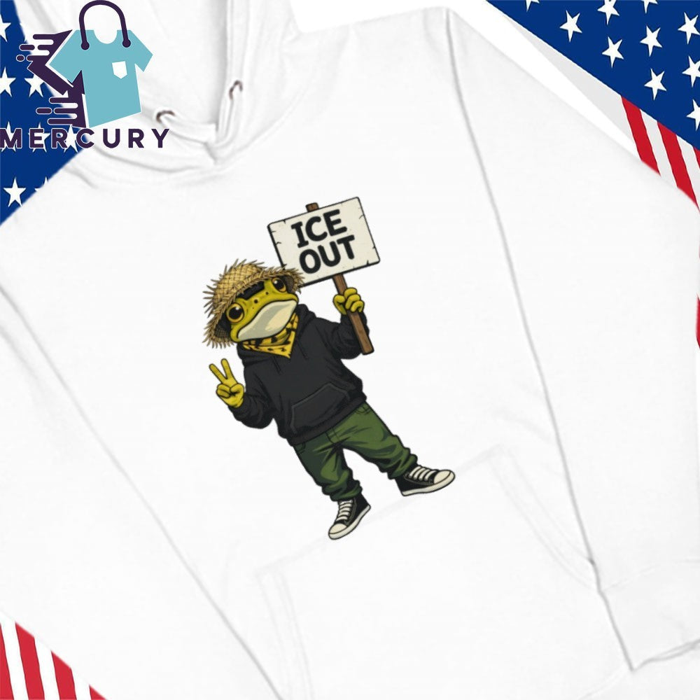 ICE Out Humanity Message Bunny Concho Frog Shirt