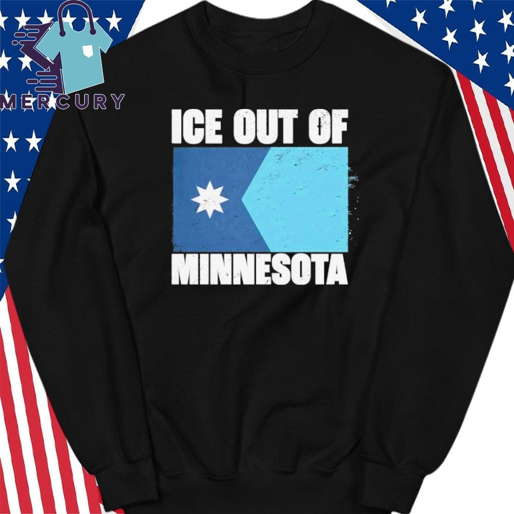 Ice Out Of Minnesota Flag Shirt