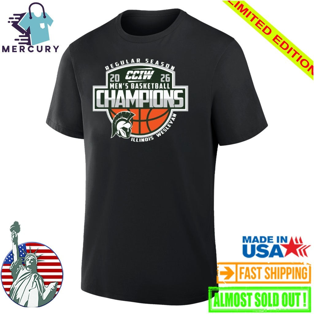 Illinois Wesleyan 2026 Men’s Basketball CCIW Regular Season Champions Shirt