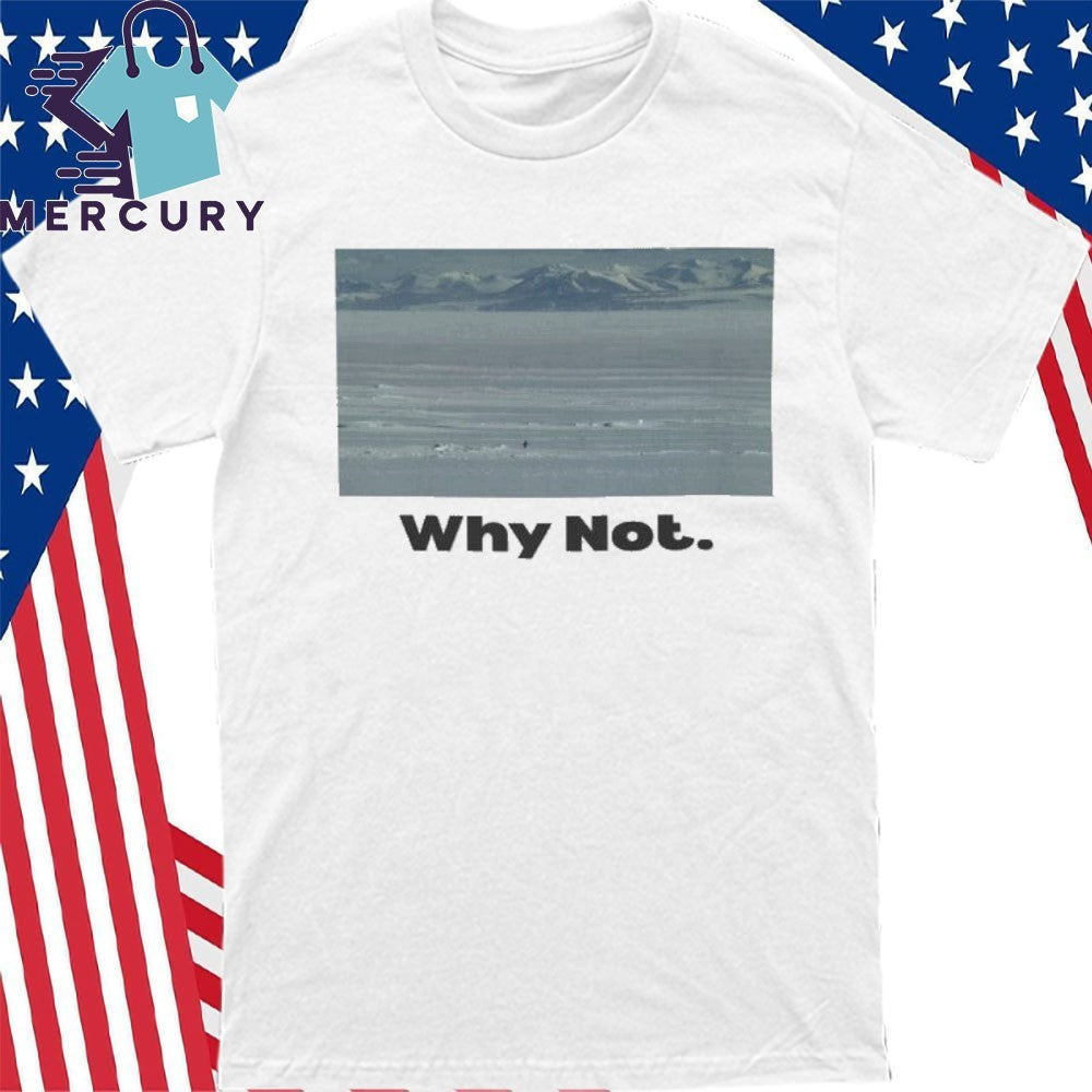 Inspirational Penguin Why Not Photo Graphic Shirt
