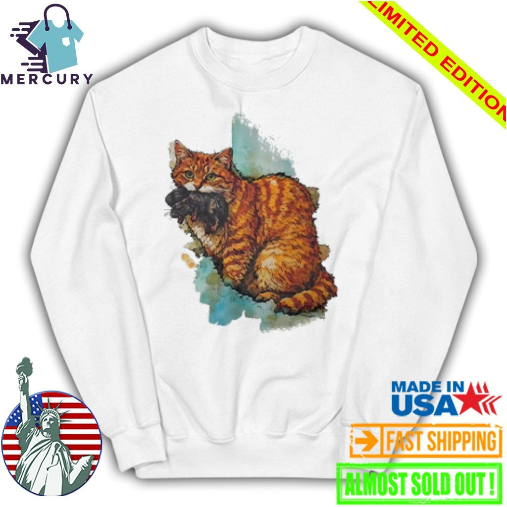 Iran Map Orange Tabby Cat Shirt