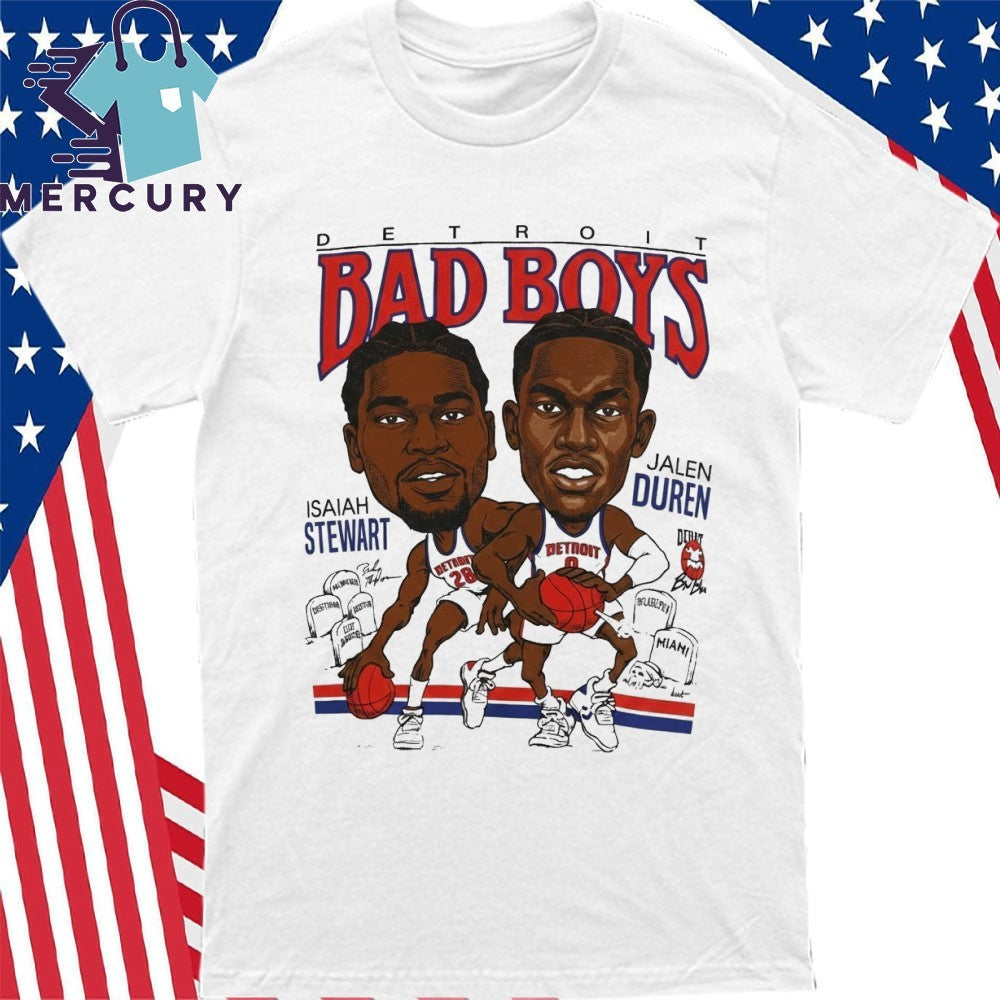 Isaiah Stewart Jalen Duren Detroit Bad Boys Detroit Pistons Shirt