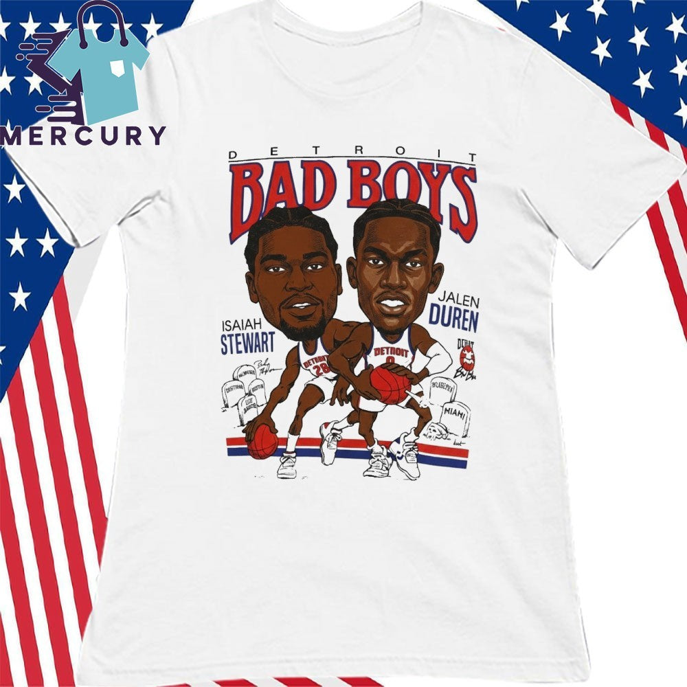 Isaiah Stewart Jalen Duren Detroit Bad Boys Detroit Pistons Shirt