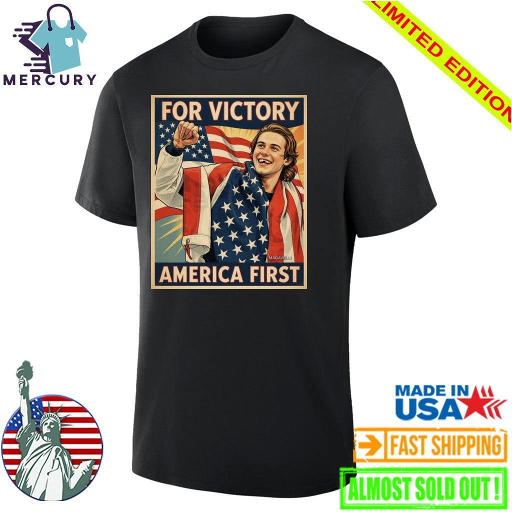 Jack Hughes For Victory America First Shirt