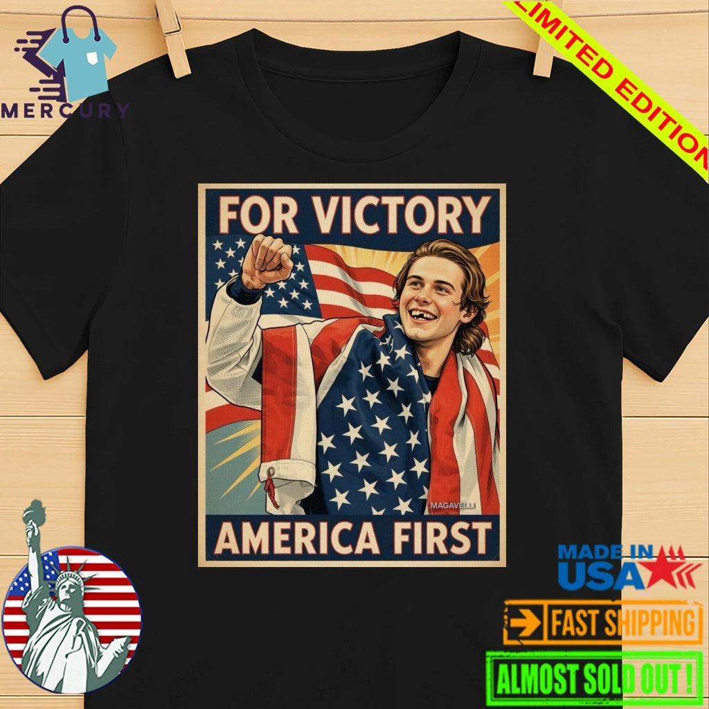 Jack Hughes For Victory America First Shirt