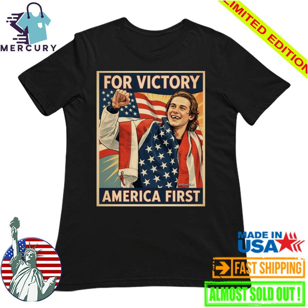 Jack Hughes For Victory America First Shirt