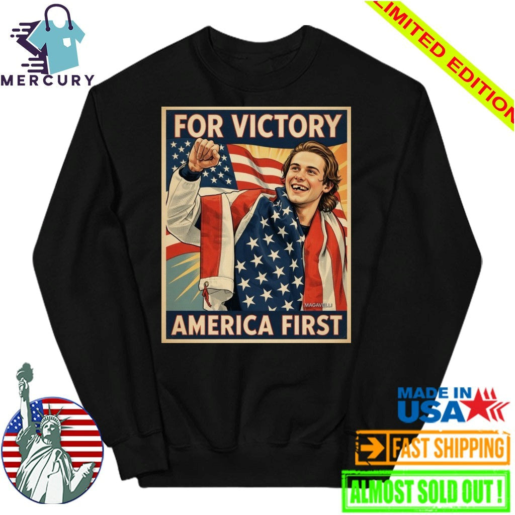 Jack Hughes For Victory America First Shirt