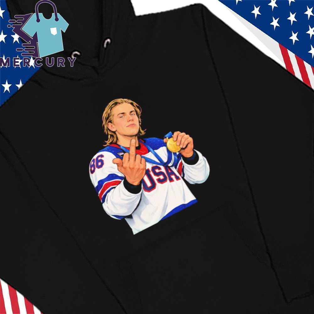 Jack Hughes Middle Finger Shirt