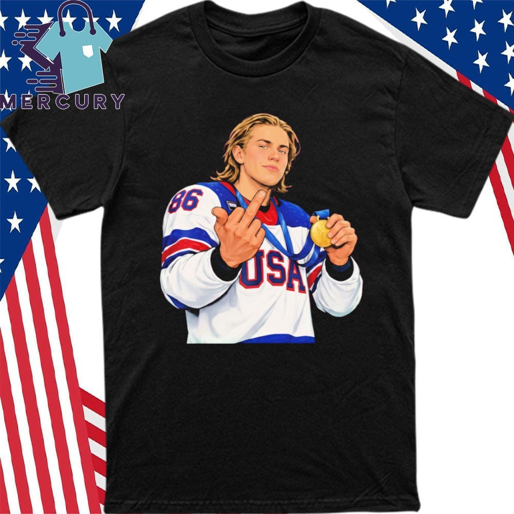 Jack Hughes Middle Finger Shirt
