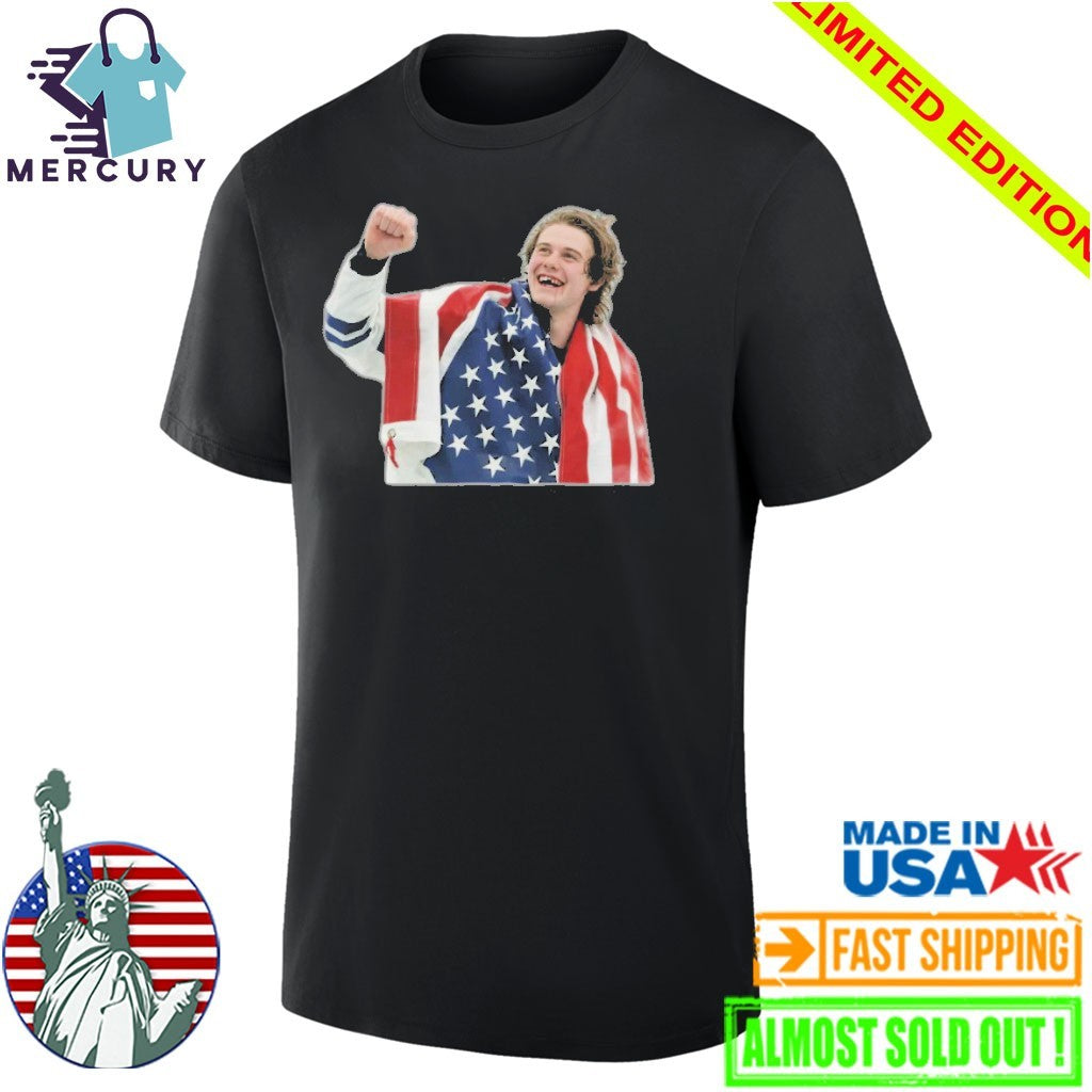 Jack Hughes Missing Teeth USA Gold Hockey Olympics Shirt