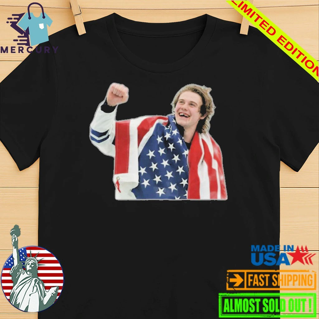 Jack Hughes Missing Teeth USA Gold Hockey Olympics Shirt