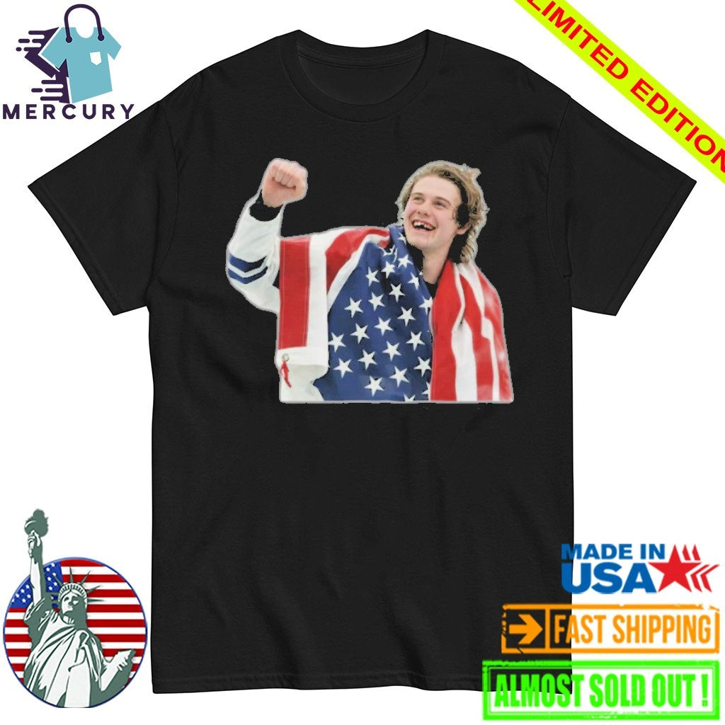Jack Hughes Missing Teeth USA Gold Hockey Olympics Shirt