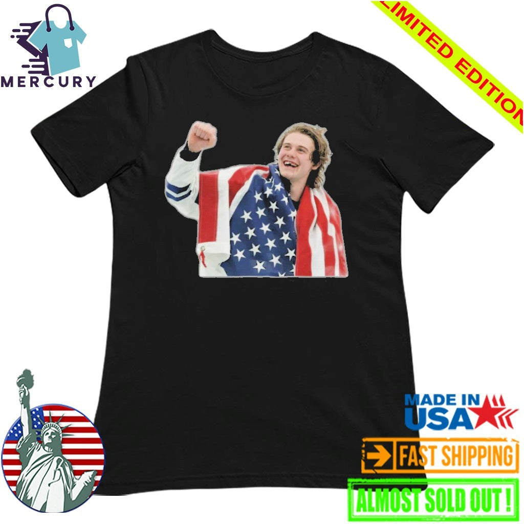 Jack Hughes Missing Teeth USA Gold Hockey Olympics Shirt