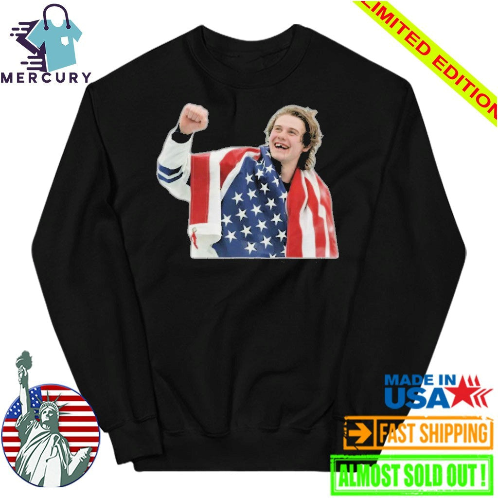 Jack Hughes Missing Teeth USA Gold Hockey Olympics Shirt