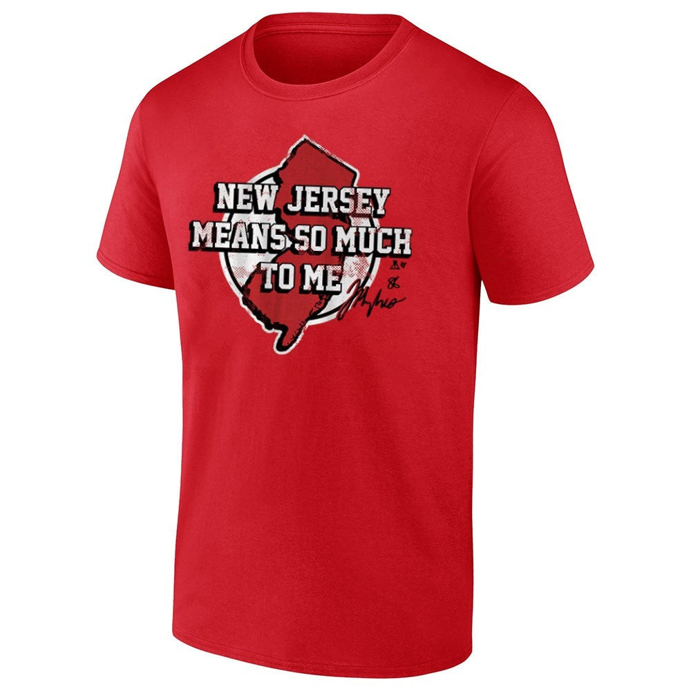 Jack Hughes New Jersey Means So Much To Me Shirt