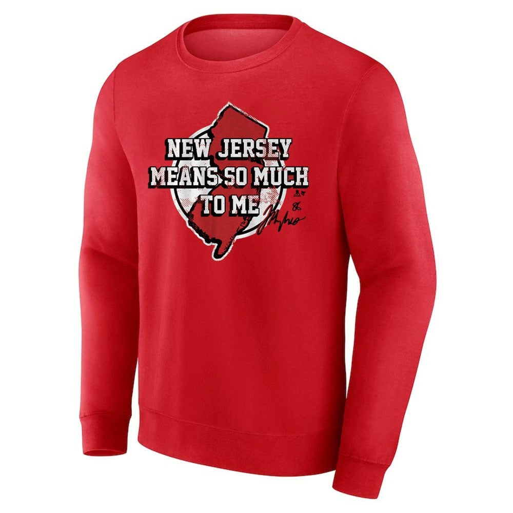 Jack Hughes New Jersey Means So Much To Me Shirt