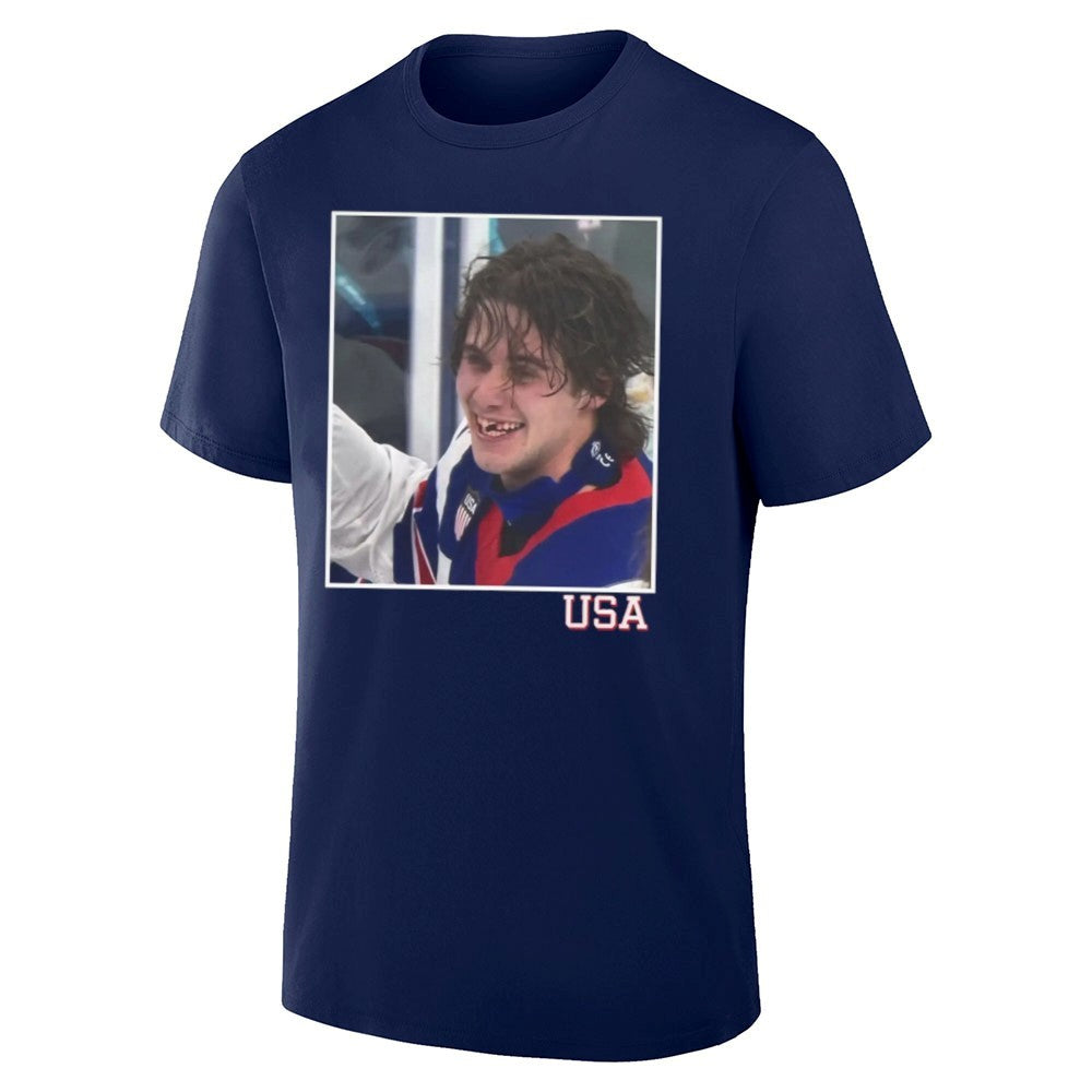 Jack Hughes OT Winner USA Shirt