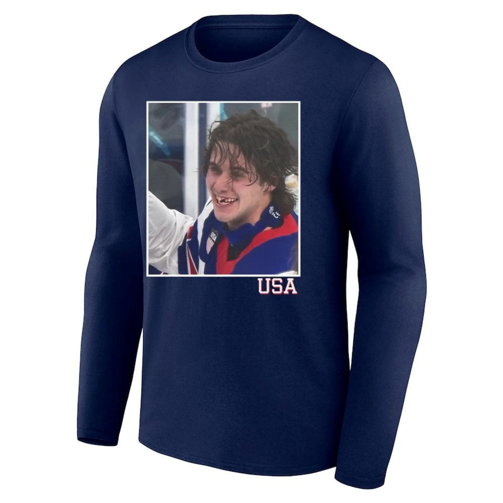 Jack Hughes OT Winner USA Shirt
