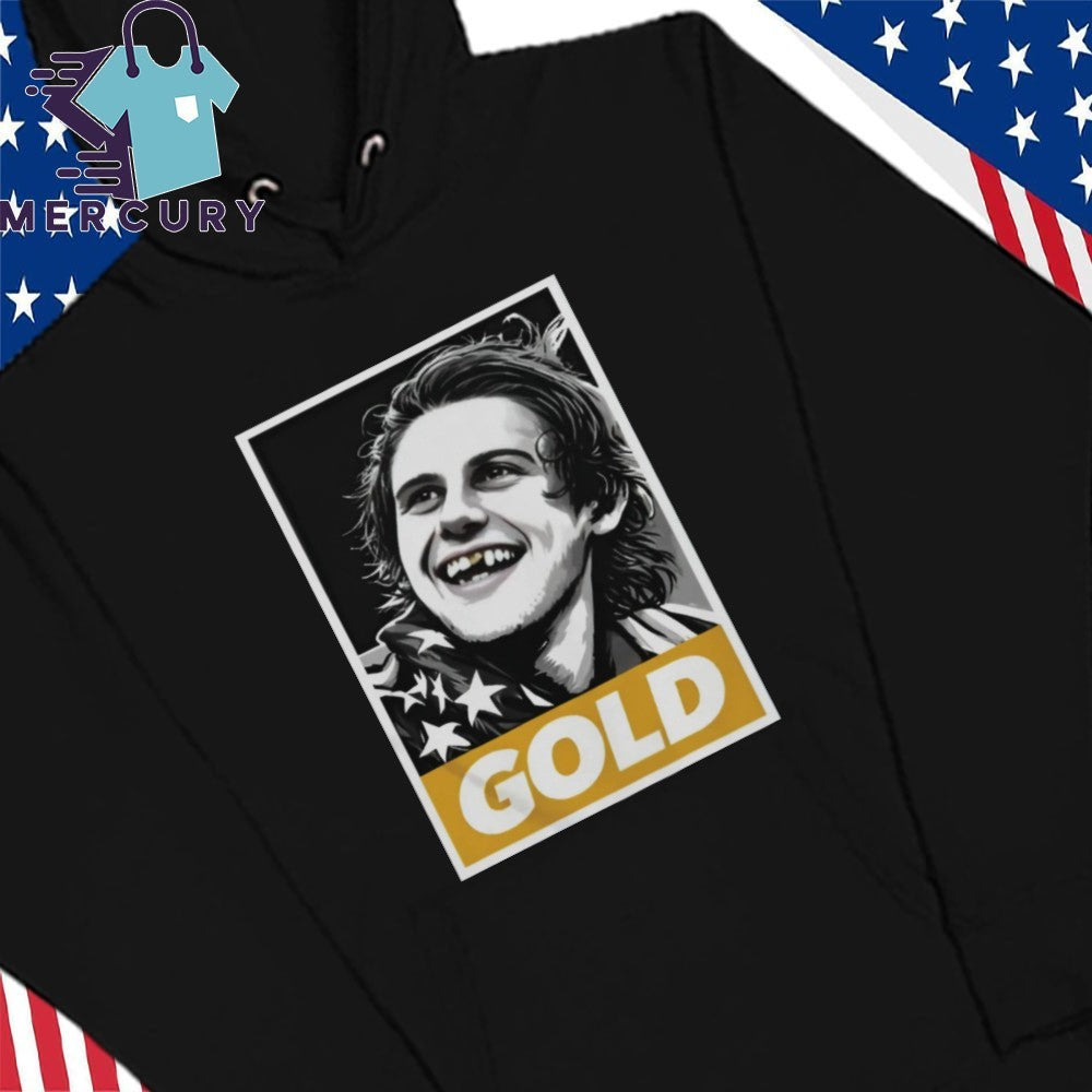 Jack Hughes Olympic Legend Golden Toothless Shirt
