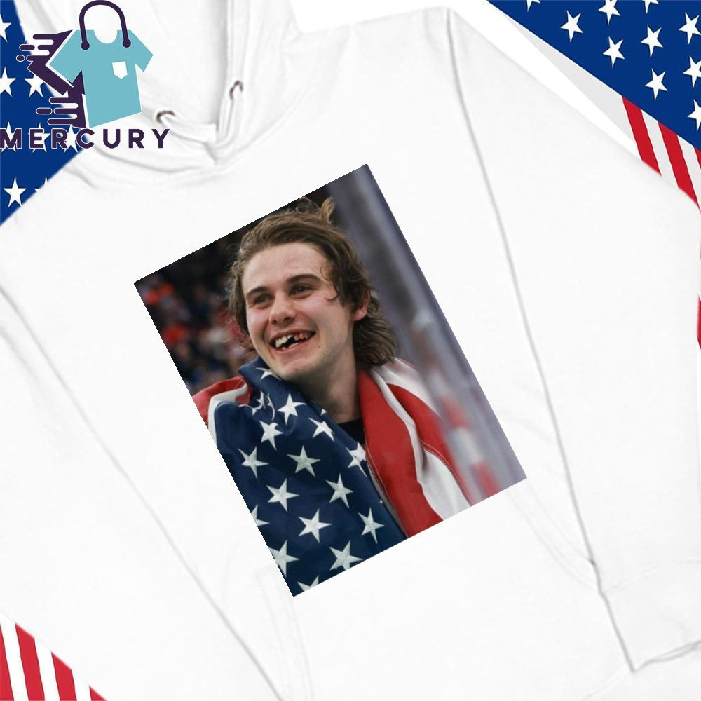 Jack Hughes Teeth Usa Men’s Hockey Champions Shirt