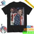Jack Hughes Toothless Smile Photo Olympic Milano Cortina 2026 Gold Metal Men’s Hockey Champion Shirt