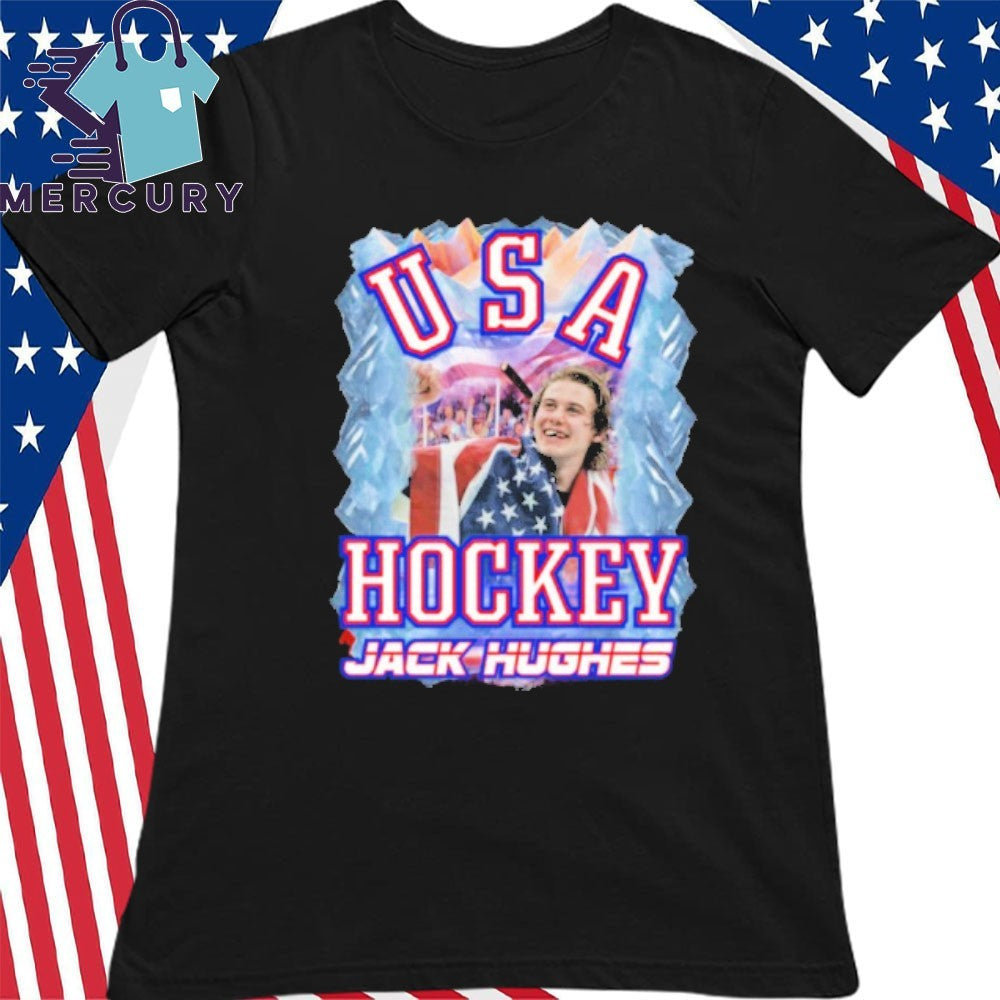 Jack Hughes USA Hockey Golden Goal 2026 Shirt