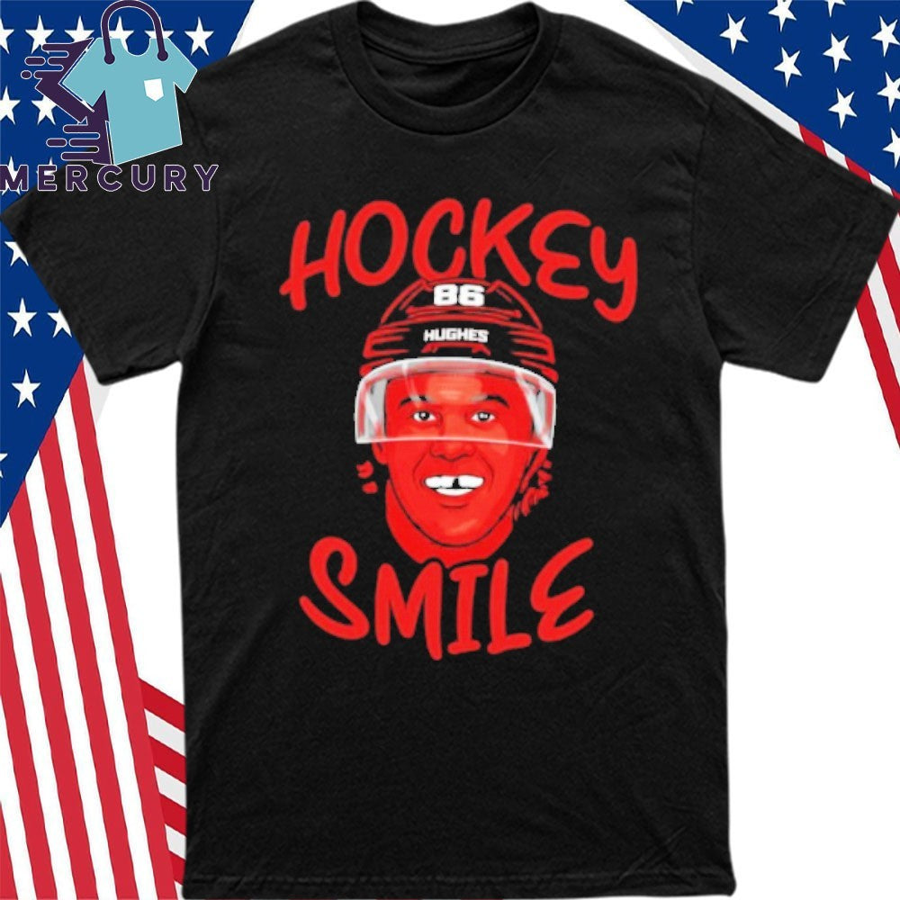 Jack Hughes USA Olympic Gold Medal Hockey Smile Shirt