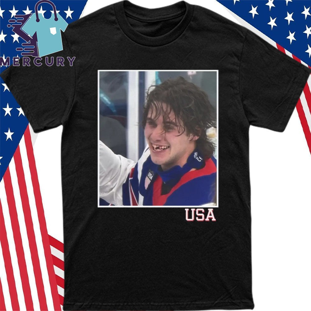 Jack Hughes Usa Hockey Shirt