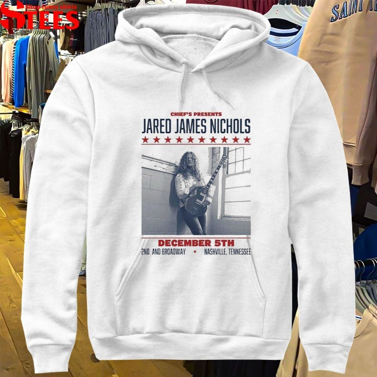 Jared James Nichols Nashville For Saturday December 5th 2026 At Chief’s on Broadway In Tennessee T-shirts