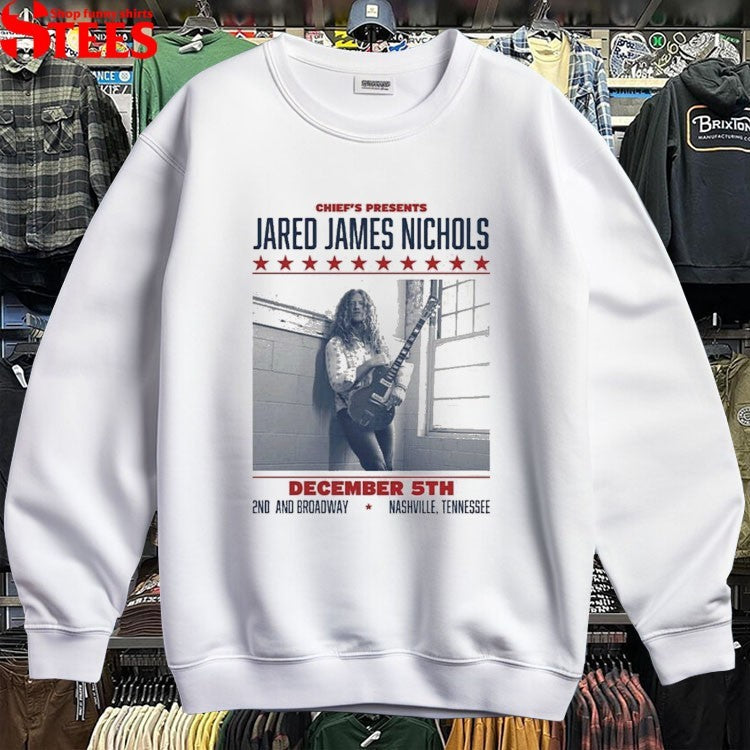 Jared James Nichols Nashville For Saturday December 5th 2026 At Chief’s on Broadway In Tennessee T-shirts